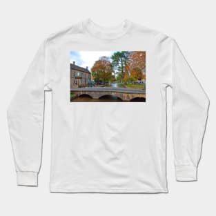 Autumn Trees Bourton on the Water Cotswolds Long Sleeve T-Shirt